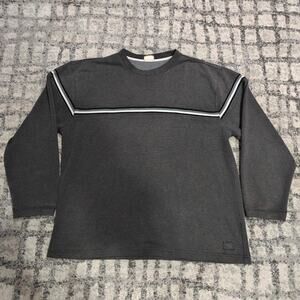 Vintage 2000s Y2K Xtreme gear xg mens gray waffle knit sweater lined skater